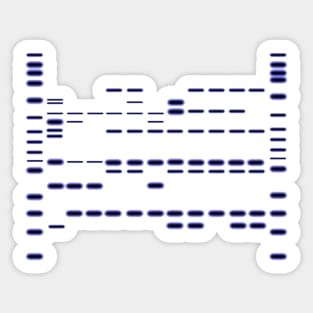 DNA gel Sticker